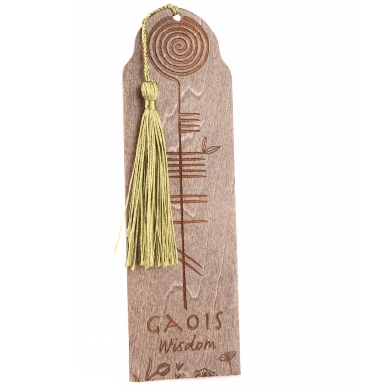 Gaois | Wooden Bookmark with Ogham Script
