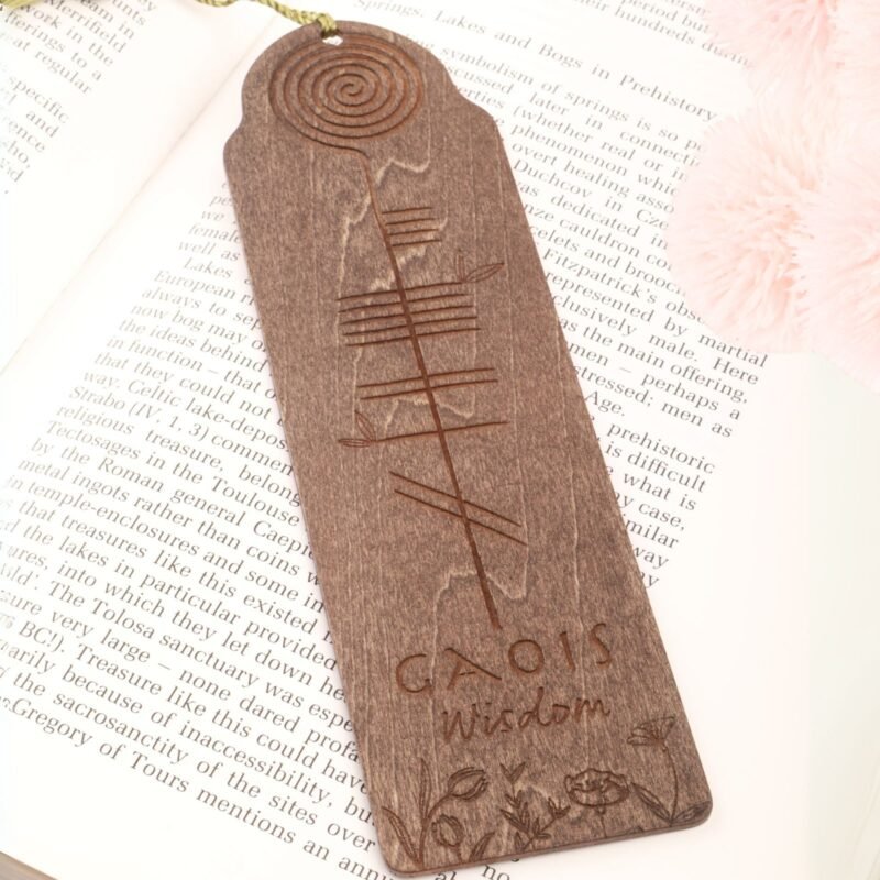 Gaois | Wooden Bookmark with Ogham Script