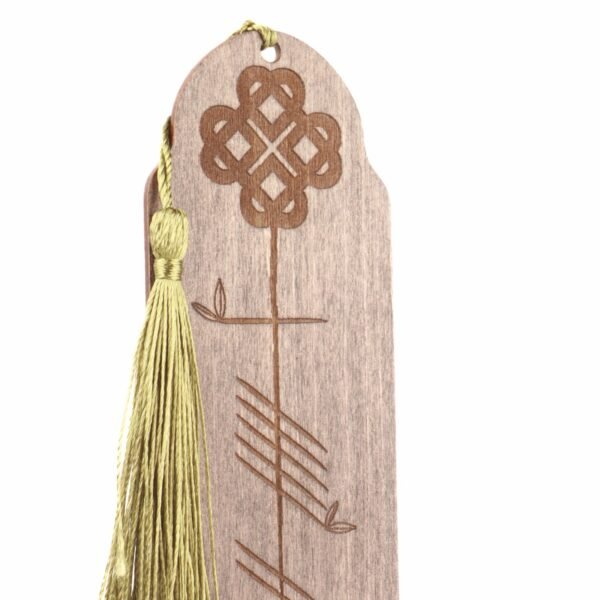 Grá | Wooden Bookmark with Ogham Script - Image 4