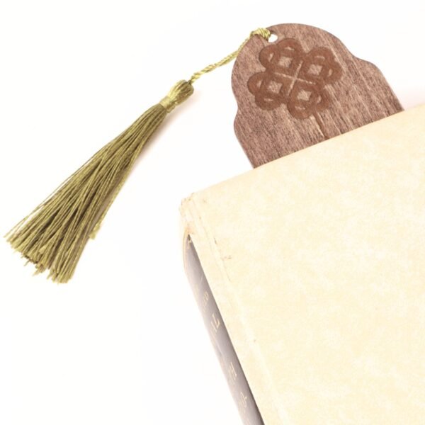 Grá | Wooden Bookmark with Ogham Script - Image 7