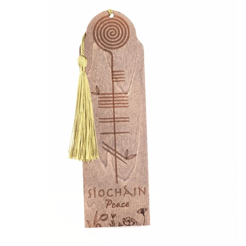 Síocháin | Wooden Bookmark with Ogham Script