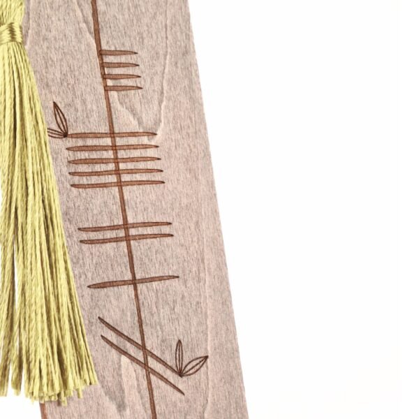 Síocháin | Wooden Bookmark with Ogham Script - Image 4