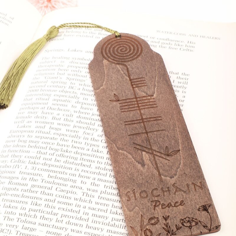 Síocháin | Wooden Bookmark with Ogham Script