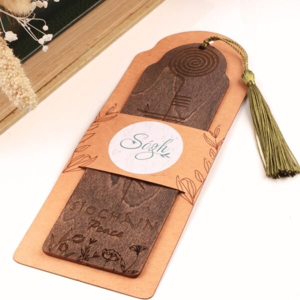 Síocháin | Wooden Bookmark with Ogham Script - Image 6