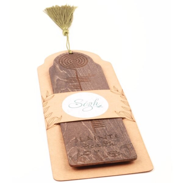 Sláinte | Wooden Bookmark with Ogham Script - Image 4