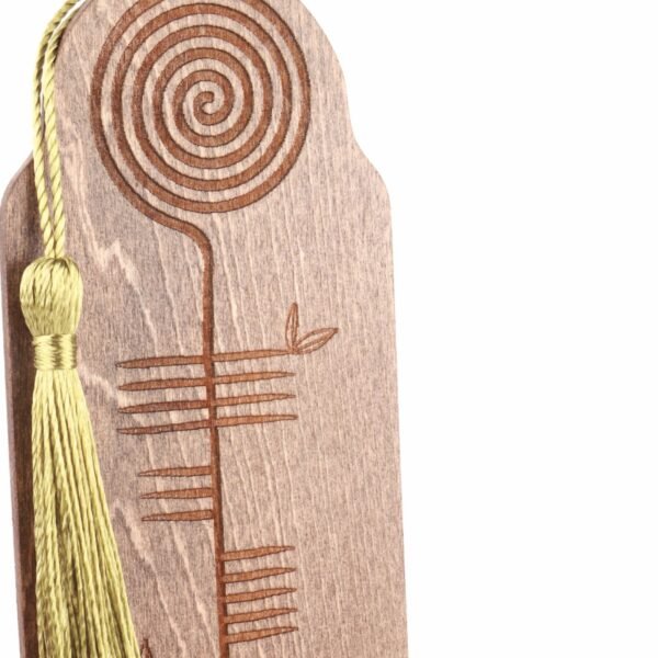 Sonas | Wooden Bookmark with Ogham Script - Image 3
