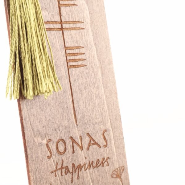 Sonas | Wooden Bookmark with Ogham Script - Image 4