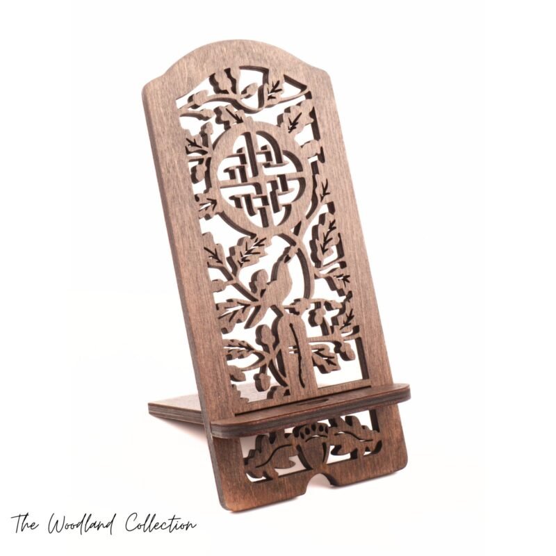 The Oak Wood Phone Stand